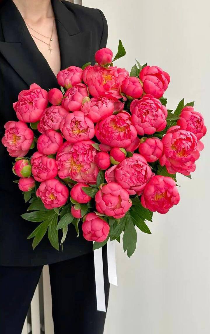 Коралловые пионы
